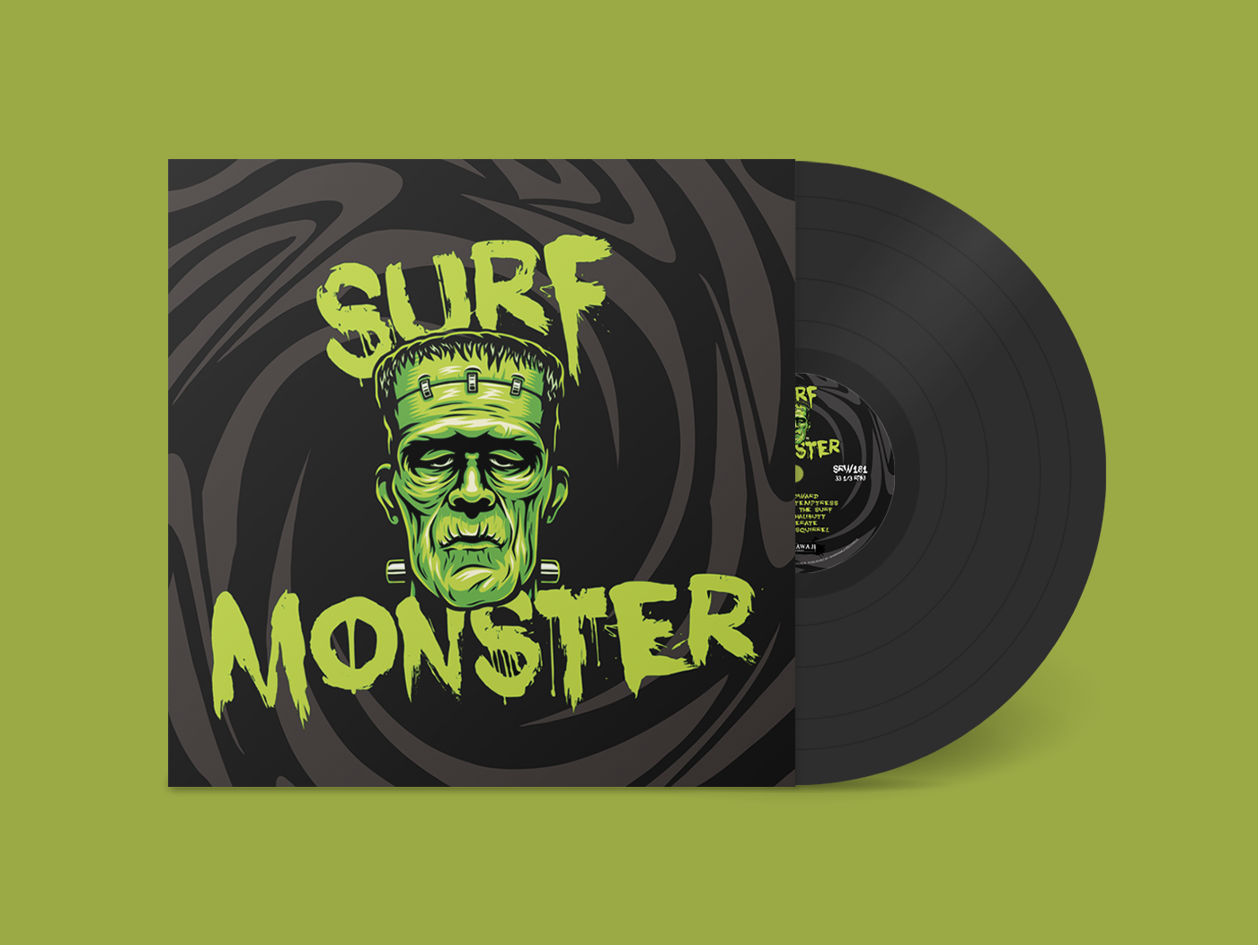 SRW181a_bandcamp_vinyl_12in_template-4 Surf Monster (Black Vinyl LP) - SHARAWAJI.COM