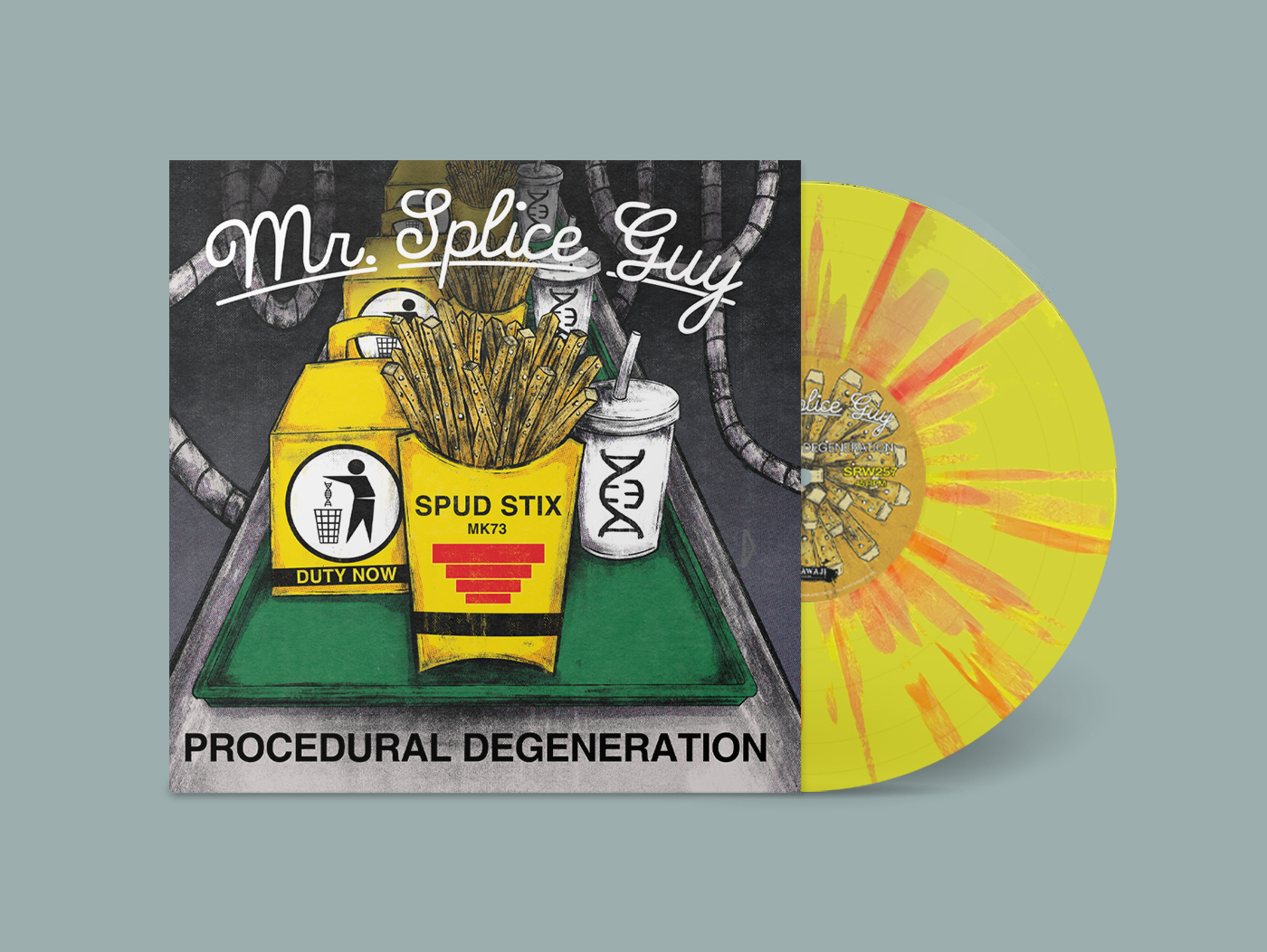 Mr. Splice Guy - Procedural Degereration (Ketchup Splatter on Yellow 10” Vinyl)