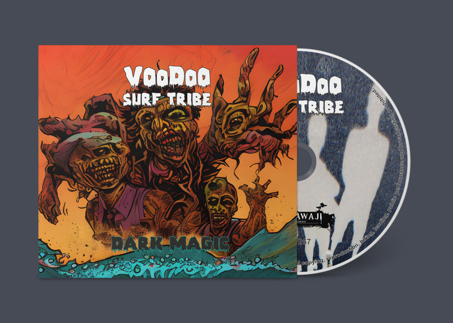SRW267a_bandcamp_CD_template Voodoo Surf Tribe - Dark Magic (Digifile CD)  - SHARAWAJI.COM